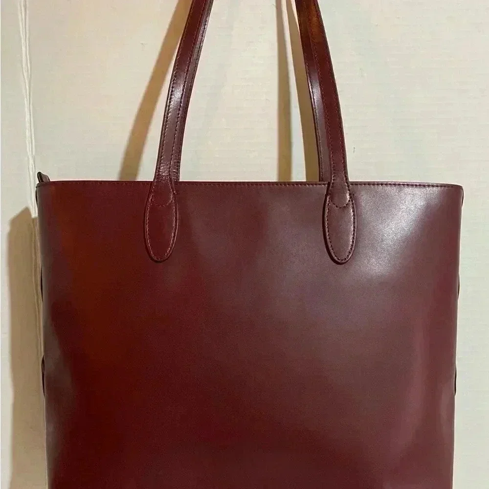 Kate spade plum leather satchel handbag